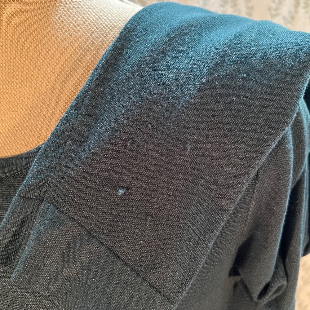 Doncaster Teal Green Silk Jersey Knit Long-Sleeve Shirt - Picture 9 of 9